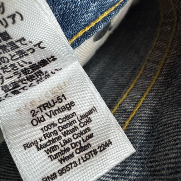 NWT Paper Denim & Cloth Old‎ Vintage 100% Cotton Jeans - Picture 6 of 9